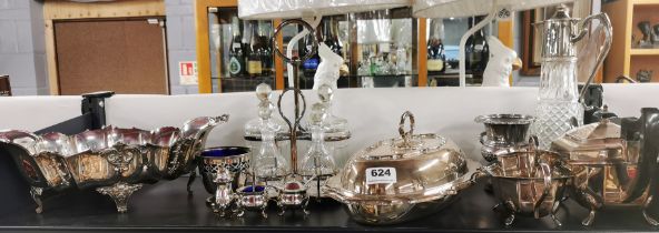 A quantity of good silver plate.