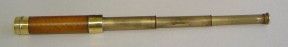 3 Draw Brass & Wood Telescope on Malacca Cane. This is a heavy gadget stick complete with a brass - Image 3 of 6