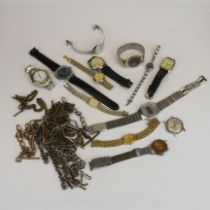 A bag of watches and watch parts.