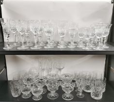 A quantity of good cut crystal and other glassware.