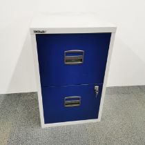 A Bisley metal filing cabinet, H. 68cm.