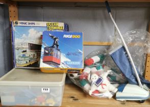 A quantity of Lego and other toys and games.