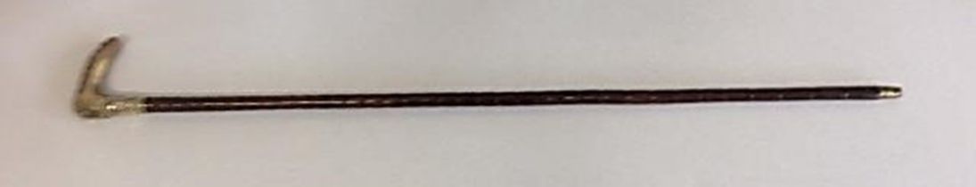 Galileo telescope walking stick by Messrs. T. Bradford & Co., Manchester. Enclosed in the end of the