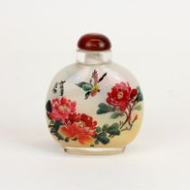 A Chinese inside painted snuff bottle, H. 8.5cm.