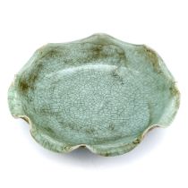 A Chinese celadon crackle glazed bowl. Dia. 19cm.