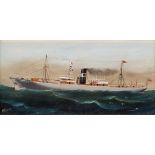 HERBERT HENRY CRANE (BRITISH, 1877-1955) - STUDY OF THE SHIP LANGHOLM