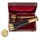 A 1IN. SIX DRAW POCKET TELESCOPE BY LEE & SON, BELFAST, CIRCA 1850