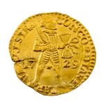 A GOLD DUCAT RECOVERED FROM THE VLIEGENTHART WRECKED OFF THE DUTCH SCHELDT 1735