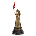 A LIGHTHOUSE LAMP, CIRCA 1920