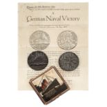 AN ORIGINAL GERMAN SATIRICAL IRON MEDALLION FOR THE SINKING OF THE R.M.S. LUSITANIA, 1915