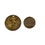 A PAIR OF PINCHBECK-BRONZE MEDALS FOR RODNEY'S CAPTURE OF ST. EUSTATIUS, 1781