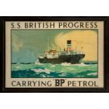 A BP ADVERTISING POSTER BY NORMAN WILKINSON, CIRCA 1927