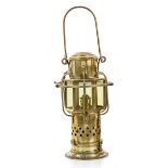 A 19TH CENTURY ROUND CARGO LAMP