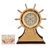 A LARGE SHIP'S WHEEL CLOCK FOR TIFFANY AND CO. NEW YORK, CIRCA 1920