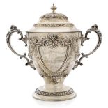 AN AMERICAN STERLING SILVER RACING HYDROPLANE TROPHY, 1913