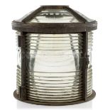 A 4TH ORDER FRESNEL LAMP HOUSING, POSSIBLY FRENCH, CIRCA 1880