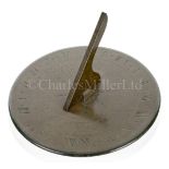 A 12IN. BRASS SUNDIAL BY CARY, LONDON, CIRCA 1800