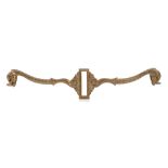 A 19TH CENTURY BRASS TILLER YOKE