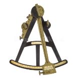 Ø A 9½IN. RADIUS VERNIER OCTANT BY KEEN AND FRODSHAM, LIVERPOOL, CIRCA 1840