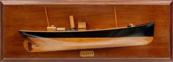 A BUILDER'S HALF MODEL FOR THE TRAWLER VALIANT BUILT BY COCHRANE & COOPER, C. 1900