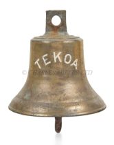 THE SHIP'S BELL FROM M.V. TEKOA, 1966