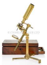 A 'MOST IMPROVED' MICROSCOPE BY GEORGE ADAMS JUNIOR, LONDON, CIRCA 1795