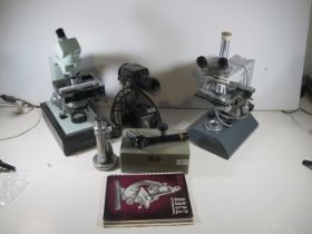 TWO MODERN MICROSCOPES