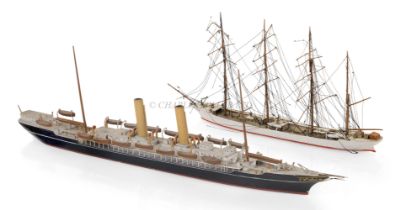 A 1:600 WATERLINE MODEL OF S.S. SCOT BY BASSETT LOWKE