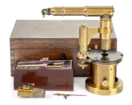 AN LEREBOURS ET SECRETAN MICROSCOPE C. 1850