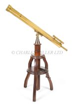 A FINE 4 INCH REFRACTING LIBRARY TELESCOPE BY DOLLOND, LONDON 1850