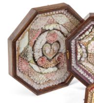 A BERMUDAN SHELLWORK SAILOR'S VALENTINE, 19TH CENTURY