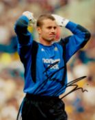 Former Newcastle Star Shay Given Signed 10x8 inch Colour Newcastle Utd FC Photo. Good condition. All