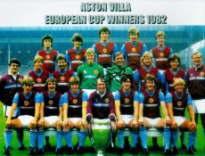 Former Aston Villa Goalkeeper Jimmy Rimmer Signed European Winners 1982 Photo. Rather Pixelated.
