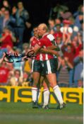 Autographed Danny Wallace 12 X 8 Photo - Col, Depicting Southampton's Danny Wallace And David