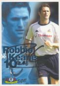 Football Robbie Keane Signed 6x4 inch colour THFC Bio Card with image. Good condition. All