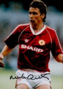 Mike Duxbury signed Manchester United 12x8 colour photo. Michael Duxbury (born 1 September 1959)
