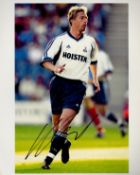 Former Spurs Star Steffen Freund Signed 10x8 inch Colour Spurs FC Photo. Good condition. All