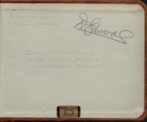 Busby Babe Duncan Edwards Signed inside a Vintage Autograph Book. Signed on Backing Page in Black