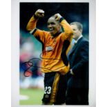 Wolverhampton Wanderers Legend Paul Ince Signed 10x8 inch Colour Photo. Good condition. All