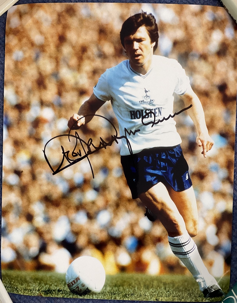 Football Steve Perryman Signed 10x8 inch Colour THFC Photo. Signed in black ink. Good condition. All