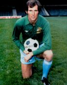Football Manchester City Goalkeeping Legend Joe Corrigan Personally Signed 16x12 Colour Photo.