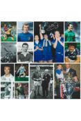 Football Collection of 13 Signed Football Photos. Mostly 10x8. Signatures include Peter Brabrook,