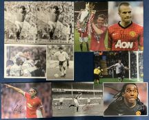 Assorted Football Collection of 10 Autographed Photos. Sizes and Colours Vary. Signatures include