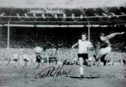 Football Geoff Hurst signed 16x12 They Think Its All Over It IS Now 20x14 black and white print