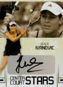 Tennis Ana Ivanovic signed Center Court Stars 4x3 trading card. Good condition. All autographs