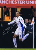 Autographed Jermaine Beckford 16 X 12 Photo - Col, Depicting Leeds United's Jermaine Beckford