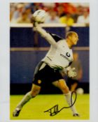 Tim Howard signed Manchester United 10x8 colour photo. Timothy Matthew Howard (born March 6, 1979)
