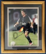 Football Former Liverpool Striker Harry Kewell Signed 10x8 inch Colour Photo, In Wood Frame