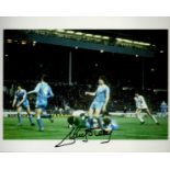 Former Spurs Star Ricky Villa Signed 10x8 inch Colour Spurs FC Photo. Good condition. All autographs