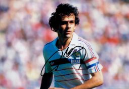 Michel Platini Signed 12 x 8 inch Colour France FC Photo. Good condition. All autographs come with a